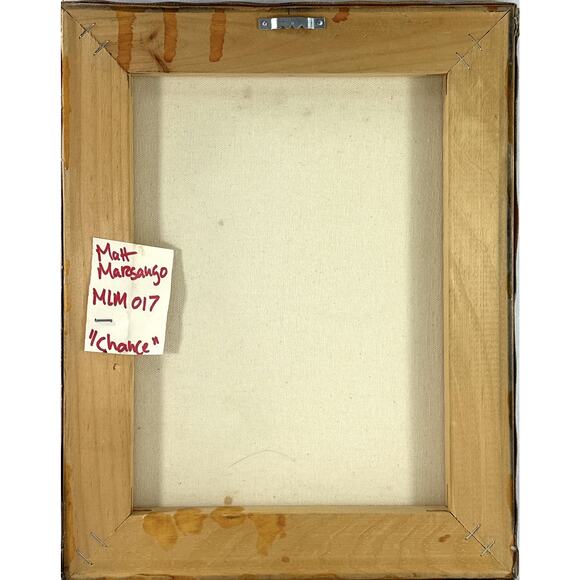 Matt Marsango “Chance” Original Acrylic Spray Paint Robot Figure 11x14 Signed - Picture 5 of 5